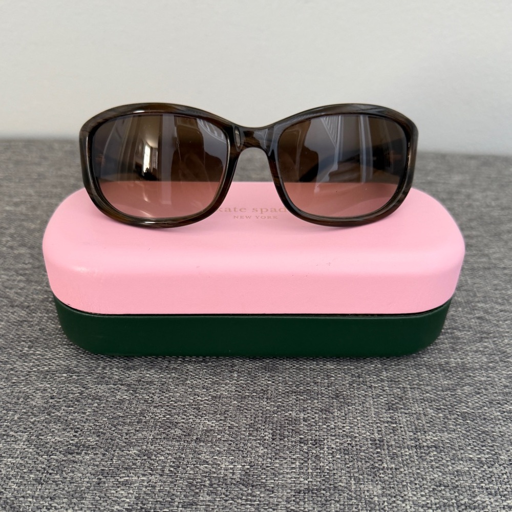 Kate Spade Brown Diana/S Rectangle Sunglasses and Case FA6 Y6 54.17 120 1-3